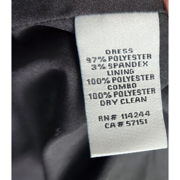 Eliza J. Women's Sz. 8 Black & Floral Fit & Flare Sleeveless Dress - Picture 5 of 8